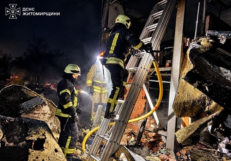 Нічна атака на Житомирщину: ворог знову вдарив по енергетиці та цивільному підприємству Нічна атака на Житомирщину: ворог знову вдарив по енергетиці та цивільному підприємству
